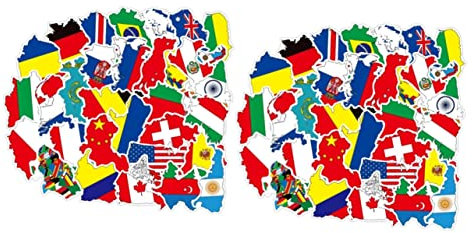 COHEALI 200 Flaggenaufkleber Karte Von Italien Skateboardaufkleber Aufkleber Für Vinylaufkleber Länderflaggen Entzückende Autoaufkleber Autodekorationen Autoaufkleber