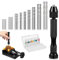 Udbrud 37 Pezzi Mini Trapano a Mano per Artigianato, Twist Drill Punte Trapano Elicoidali Precision 0.5-3.0mm Morsa da Banco Trapano PCB da 0,1-1 mm per Foratura Modellismo Fai-da-te