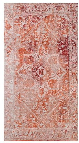 BENEFFITO Teppich - HERIS Kollektion - Ziegel - Teppich - ROT - 80x150cm