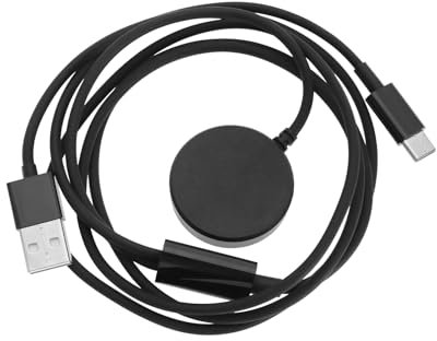 EMSea Wireless Charging 2 in 1 Charger 1.2M USB Type C Charging Cable Compatible with Galaxy Watch 6 5 Pro 5 4 3 Active 2 1 Gear Sport S3 Note 20 10 9 8 Black