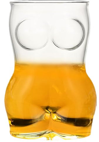 Anloximt Verre À Bière Sexy - Unique Pinte Créative En Forme De Corps De Femme, Transparents Pour Les Types De Boissons, Y Compris La Bière, Les Cocktails, Le Vin, Les Sodas