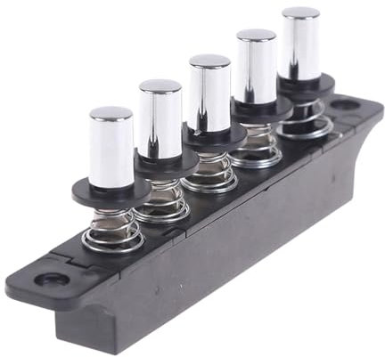 Milageto Interruttore a tastiera per cappa da cucina, 5 pulsanti, facile da installare, pannello di controllo interruttore per cappa da cucina, accessori per
