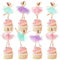 Blumomon 24 Stück Ballerina Cupcake Toppers Ballett Mädchen Cupcake Toppers Ballett Cupcake Dekoration Picks Für Ballerina Thema Baby Dusche Geburtstag Party Kuchen Dekoration Zubehör