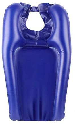 YNYCIPZ Bacs et planches à shampooing,Bassin à shampoing soufflant en PVC Baignoire à shampoing en PVC portable et facile à plier, bassin à shampoing de soin (bleu)