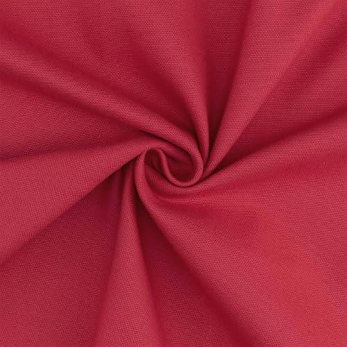 Canvas Stoff gewaschen, uni weinrot (Länge am Stück: ab 50cm / Breite: 150cm)