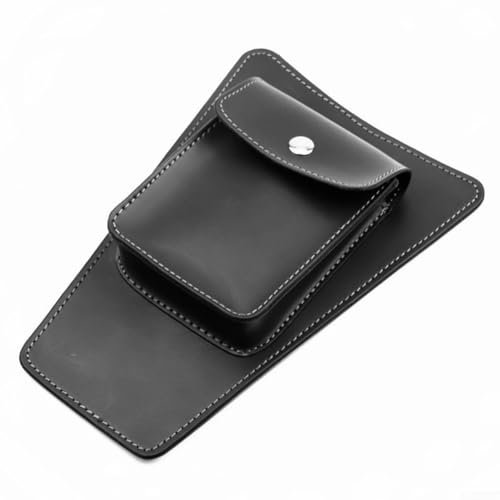 AugustknowU Motorradzubehör Tanktasche, kratzfestes PU-Leder zum Schutz (Schwarz)
