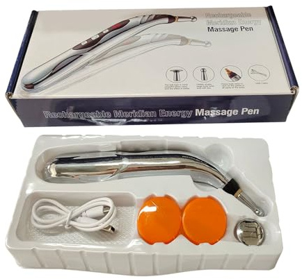 Meridian-Akupressurstift Elektrisch Wiederaufladbar Tragbar Einstellbare | Meridian-Energieimpuls-Massagestift Gesicht Hals Fuß Muskel für Zuhause Frauen
