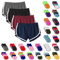 Lot De 4 Short De Sport Femme Coton Taille Haute,Décontracté Jogging Fitness Sport Training Yoga Golf Pantalon Court Tennis Joggers Running D'Été pour Femmes Bordure Blanche Short Running Femme
