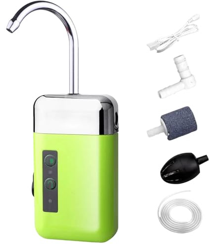Aquarium Oxygen Pump - Silent USB Tank Air Pumps, Automatic Water Drainage Air Traffic, Compact Fish Tanks Oxygen Supply, LED Light Bait Cooler, Portable Aquarium Air Supply for I