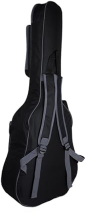 VANZACK Akustikgitarren Tasche Mit Dicker Polsterung Doppelte Verstellbare Gurte Wasserdichtes Rucksack-Design Gepolsterte Schutzhülle Für Konzertgitarren Und Musikinstrumente