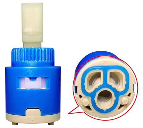 MtalNumbeor 25mm/35mm/40mm Recambio De Cartucho Cerámico Para Grifos Monomando De Cocina Y Baño (25mm)