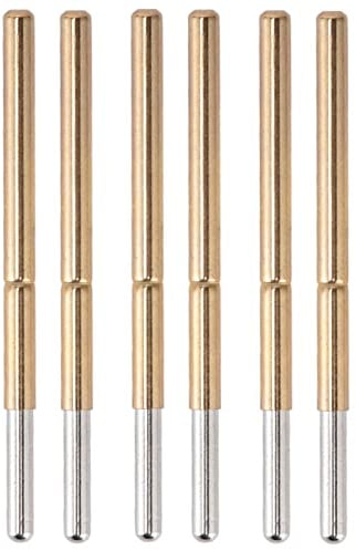 Jeanoko Federprüfspitzen, Effizient, 100 Stück, 2,5 Mm Pogo-Pins für Goldfinger und Lötpad, Weniger Störungen bei Elektronischen Tests