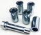 Alloy wheel nuts slim fit Tuner style, Zinc plated M12x1.5 (M12 x 1.5) Taper seat, 17mm hex Star Key. Set of 5 wheel nuts