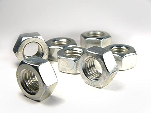DIN 934 / ISO 4032 / ISO 4033 PROFI Sechskant Standard Mutter Regel -Gewinde Klasse 8 verzinkt Stahl gehärtet - DIN934 PROFI 6kt MUTTER RGW K8 VZ SGH - M7 (50 Stck)