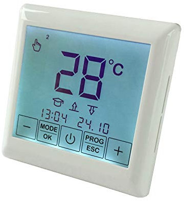 HoWaTech Temperaturregler Touch 200 mit Zeitschaltuhr für elektrische Fußbodenheizung