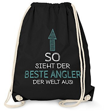 Fashionalarm Turnbeutel - So Sieht der Beste Angler der Welt aus Fun Rucksack mit Spruch Geschenk Idea para Hobby tiempo libre pesca pescadores