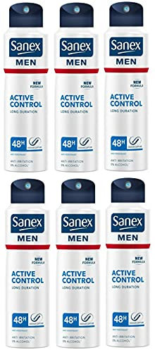 6 x SANEX Deodorant MEN Dermo Active Control für normale Haut - 200 ml