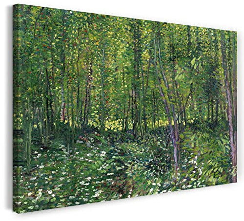 Printed Paintings Leinwand (120x80cm): Vincent Van Gogh - Bäume und Unterholz
