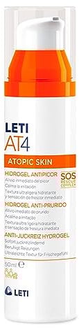 LETI AT4 Anti-Juckreiz Hydrogel – Lindert Juckreiz sofort und beruhigt die Haut, ideal für trockene Haut und Neurodermitis, für Allergiker geeignet, 50 ml