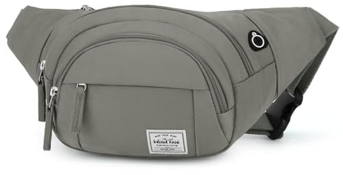 Wind Took Bauchtasche Gürteltasche Brusttasche Stylisch groß Hüfttasche Sport Handytasche mit Kopfhörer Port für Reise Wanderung Outdoor Running, Damen und Herren, 35×7.5×15cm