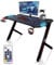 X-Bull Scrivania Gaming Desk con LED Ergonomica, per PC e Ufficio Completa di Accessori - 120x61x73cm