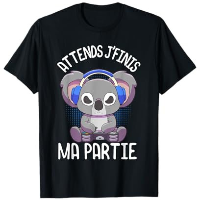 T-shirts de gaming homme garçon gamer cadeaux homme Koala T-Shirt