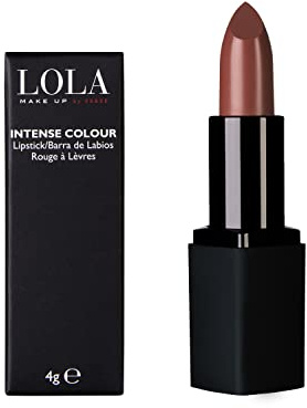 Lola Make-Up Intense Colour Lipstick, Rich Pigmentation, Long Lasting, Enriched With Hyaluronic Acid, Vitamins And Mango Butter, Vegan No. 012 Mocca