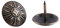 100pc Vintage Tapicería Clavos Etiqueta de Metal de Bronce para Muebles Sofá Zapato Puerta Tachuela Decorativa(Verde 16 * 15 mm)