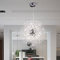 Puhui Modern Kronleuchter Kristalle, Modern Creative Feuerwerk Lampe Sputnik Hänge Leuchten, Löwenzahn Deckenlampe Höhenverstellbar, G9 Fassung Pendelleuchte für Schlafzimmer, Wohnzimmer, Esszimmer