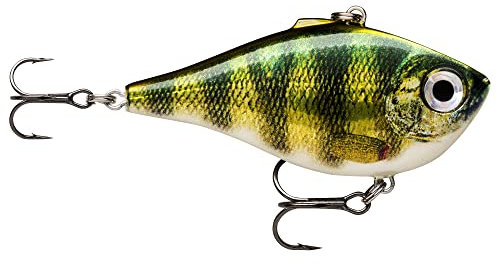 Rapala Unisex-Adult Rippin' Rap Angelköder-Slender Body & Lipless Crank Angelzubehör-Süßwasser Spinnköder-Variable Lauftiefe-Fischköder 5cm, 9g-Hergestellt in Estland-Live Perch