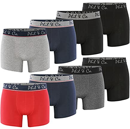 Phil & Co. Berlin 8er Pack Herren Unterhosen Retropants Trunks Farbe Multicolor 2 Größe 4XL