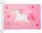 BANDERA NAUTICA UNICORNIO ROSA 45x30cm - Pabellón de conveniencia UNICORNIO 30 x 45 cm anillos - AZ FLAG