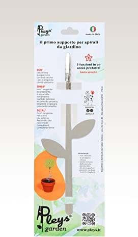 Pleys Porte-Bobine, Jardin Support en Spirale pour Porte zampiron métal moustiques, Support pour encens brûleur d'encens Support en Spirale pour moustiques Portables en Acier Inoxydable