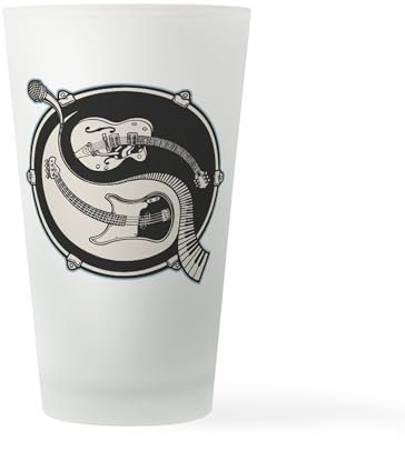 CafePress Yin Band Pint Glass, 16 oz. Drinking Glass