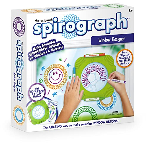 Spirograph Window Designer | Creative Window Drawing | Easy to Remove Pens On The Windows | Creative Drawing for Kids | Ages 8+