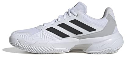 Adidas Men's CourtJam Control 3, White/Black/Grey, 9.5