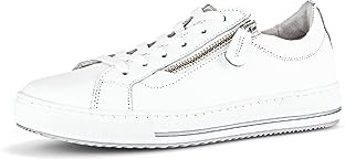 Gabor Damen Low-Top Sneaker | Frauen Halbschuhe | Wechselfußbett | Moderate Mehrweite (G) | Strassenschuhe | Sportschuhe | Weiss | 38 EU - 5 UK