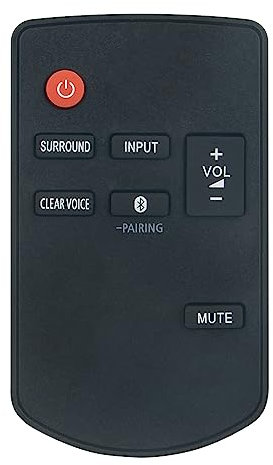 VINABTY N2QAYC000102 Replaced Remote Control Suitable for Panasonic Soundbar Home Theater Systems SC-HTB8-EB SC-HTB8EG-K SC-HTB8 SC-HTB8-EG SC-HTB8-GN SC-HTB8-P SC-HTB8EB-K SCHTB8 SC-HTB8GN(K)