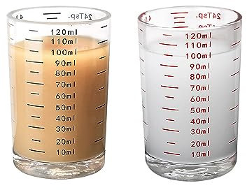 Leadigol Misurino da 120 ml, resistente al calore, resistente al calore, per baristi