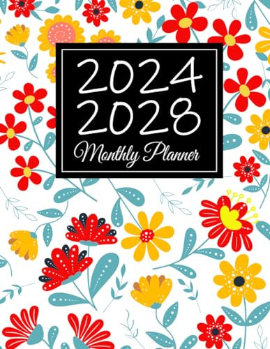 2024-2028 Monthly Planner: 5 Years Schedule Organizer from January 2024 Through December 2028