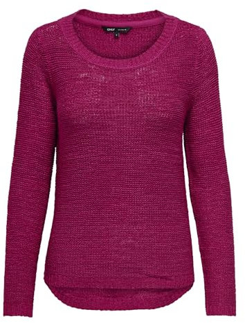 ONLY Damen ONLGEENA XO L/S Pullover KNT NOOS 15113356,Granita,M