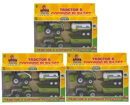 Tractor & Combine Harvester Set
