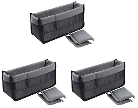 Fegtrty 3X Shockproof Dslr Slr Camera Insert Organizer Case Partition Divider Protection Case(Black+Grey)