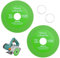 2 Pcs Disco de Corte de Vidrio, 100 mm x 22,23 mm Disco Corte de Diamante, Cristal Disco Corte Diamante, Disco Diamante para Porcelana, Botellas de Vino, Jade, Granito, Vidrio(Verde)