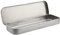 GLADFRESIT Metal Rectangular Pencil Case, Empty Hinged Tin Box for Pens Pencils Makeup Storing School Household Goods Organiser
