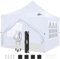 COBIZI Barnum Pliant 3x3m Tonnelle Pliante 3x3 Tonnelle de Jardin Exterieur Imperméable Professionnel Tente de Reception avec 4 Parois Latérales Tente UV 50+ pour Jardin, Fête, Camping