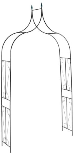 Selezione Mobili Arco Giardino Verde Scuro 120x38x258 cm Ferro