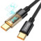 RAVIAD Cavo USB C USB C 240W 2M Cavo USB Type-C PD3.1 5A Ricarica Rapida QC4.0 Nylon Cavo Tipo C Caricabatterie Cellulare per iPhone 16 15 Pro Max Samsung S24 Ultra iPad Pro MacBook Pixel 7 Pro ECC.