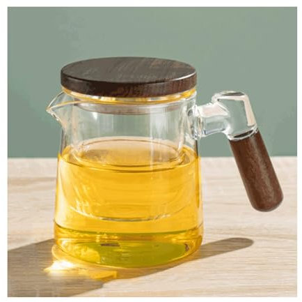 Washable Glass Teapot Countertop Teapot With Lid Flower Teapot Teapot With Removable Bulk Tea Filter 16.5oz/470ml Sturdy