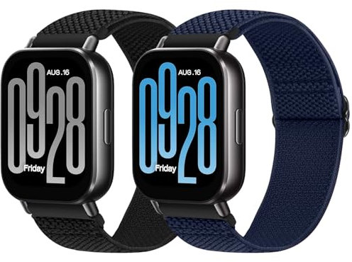 XANS 22mm Nylon Elastico Cinturino Compatibili con Xiaomi Redmi Watch 5 Active/Redmi Watch 5 Lite, Cinturini per Garmin Vivoactive 4/Venu 3/Venu 2/Forerunner 255/Forerunner 265/Fossil Gen 6 44mm